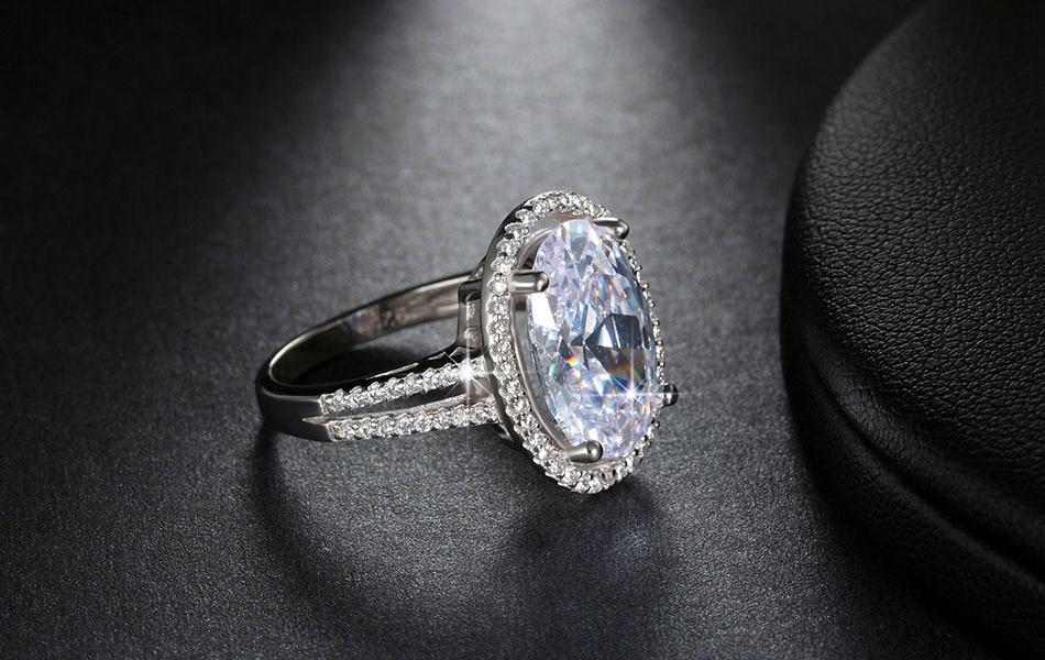 Oval Cut 6ct CZ Ring | Skanto