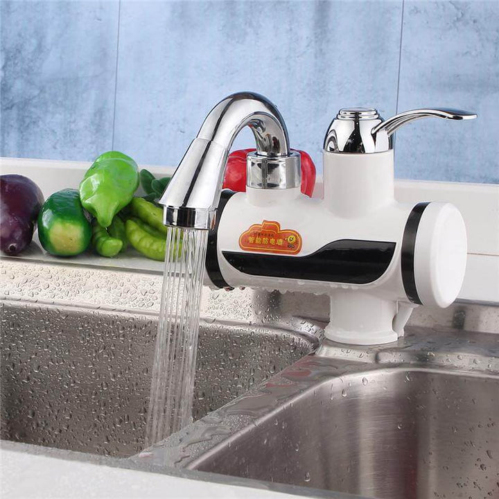 Skanto | Montert Plastiske Decker Hvit LED Digital Tankless Elektrisk Instant Kran