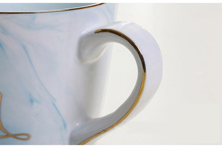 Marmor Porselen Hr & Fru Kaffe Kopper | Skanto