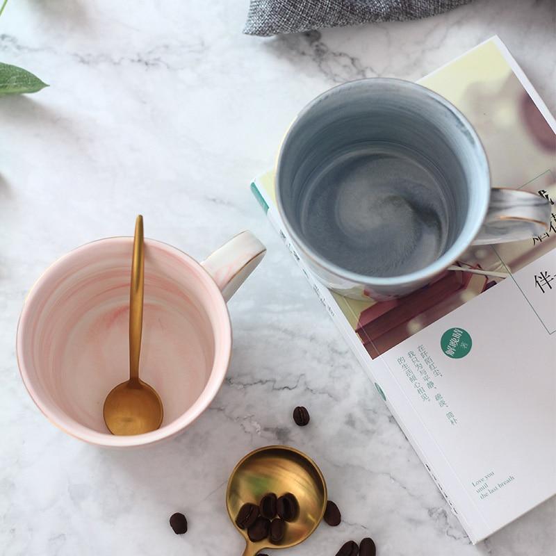 Marmor Porselen Hr & Fru Kaffe Kopper | Skanto