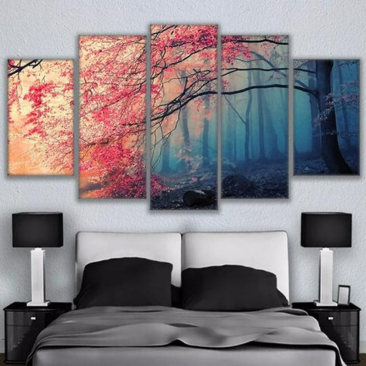 Kirschblomster-Canvas Veggkunst Maleri | Skanto