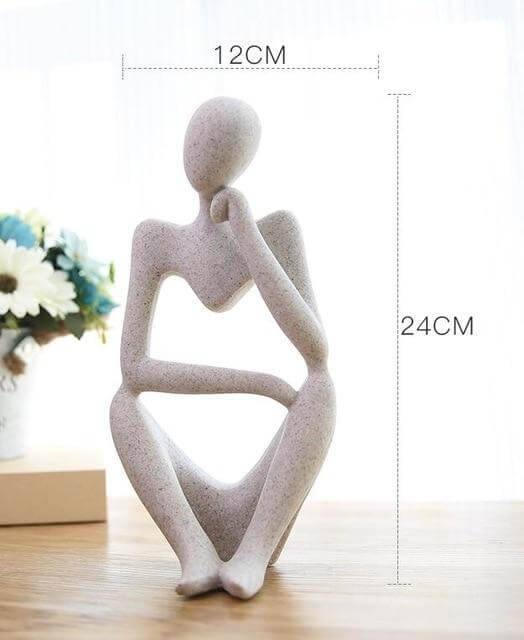 Kreativ europeisk tenkefigur skulptur boligkultur | Skanto