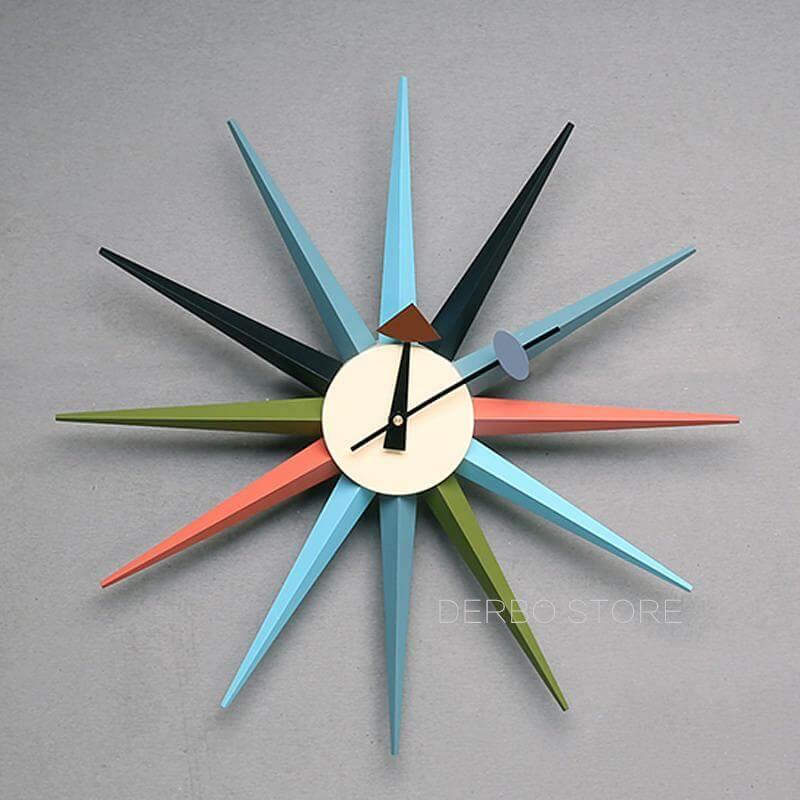 Moderne design radial veggklokke
