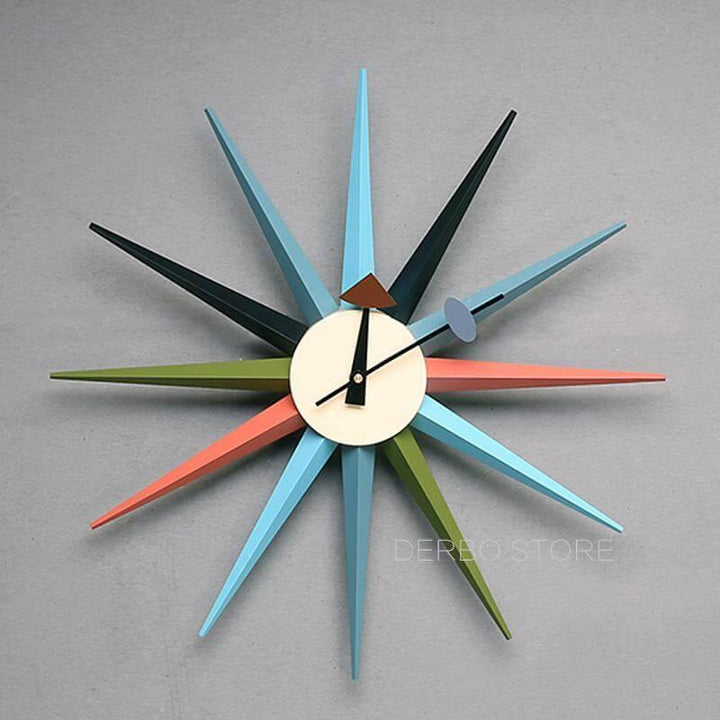 Moderne design radial veggklokke