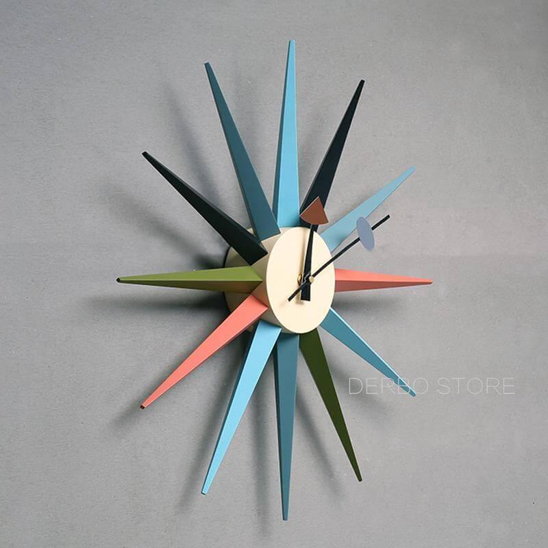 Skanto | Moderne Design Solsikke Form Veggklokke