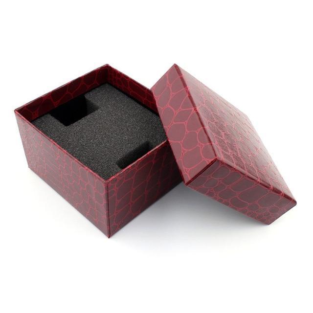 Skanto | Attraktive Funky Briller Katt Med Pyntede Steiner Og Ekte Lær Armbånd Kvinner Klokke
