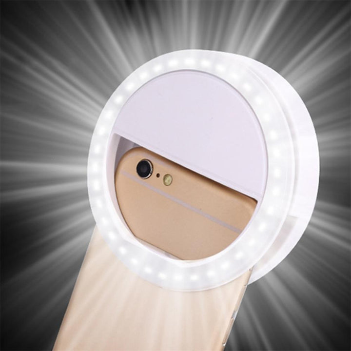 LED Ring Flash Mobil Kamera Lys | Skanto