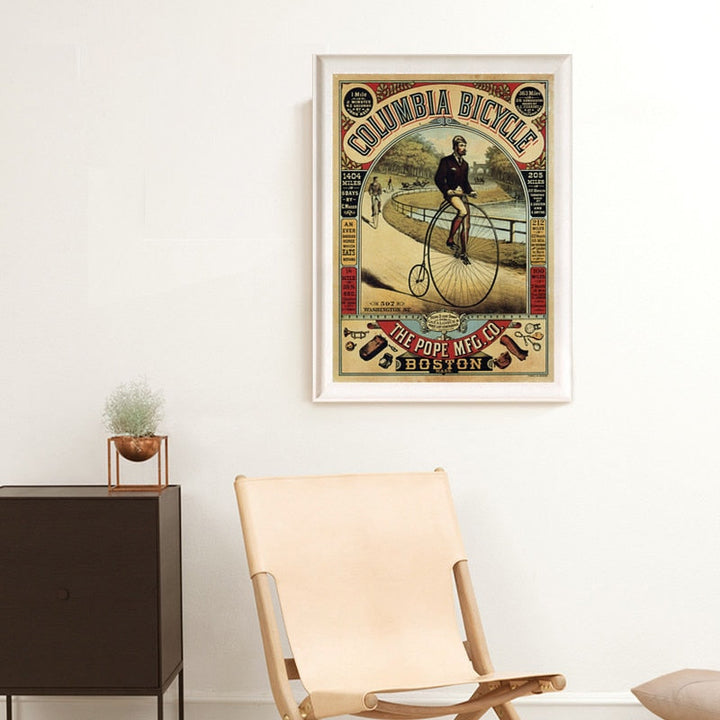 Abstrakt Plakat Europa - Lerretsbilde