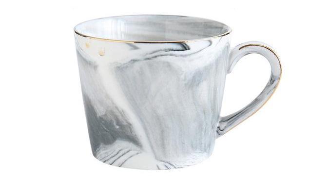 Marmor Porselen Hr & Fru Kaffe Kopper | Skanto
