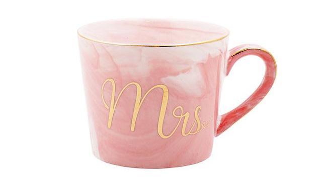 Marmor Porselen Hr & Fru Kaffe Kopper | Skanto