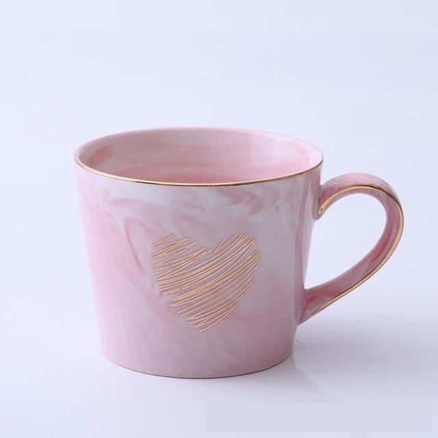 Marmor Porselen Hr & Fru Kaffe Kopper | Skanto