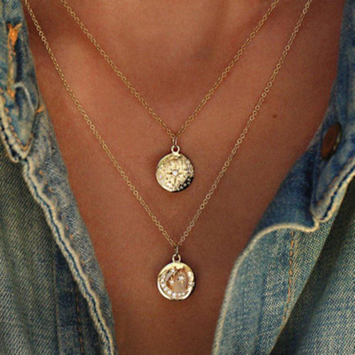 Multi Laget Boho Halskjede | Skanto