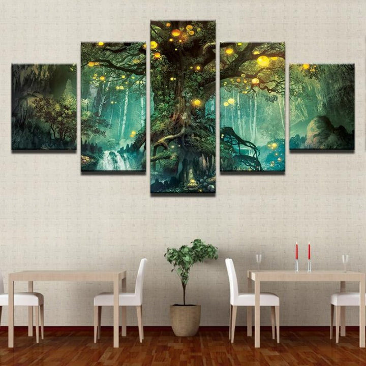 Fortryllet Tre - Lerret Veggkunsttrykk