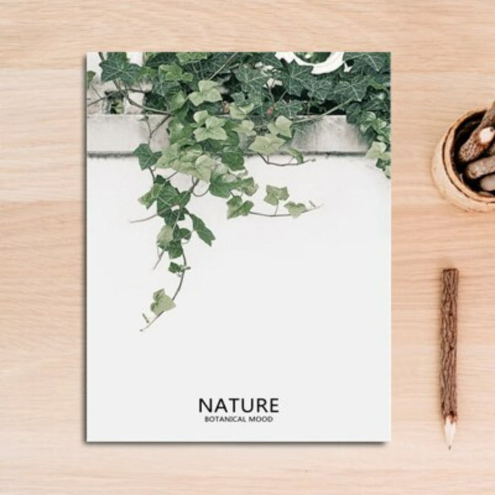 Nordisk natur, tropisk grønn blad - lerretbilde