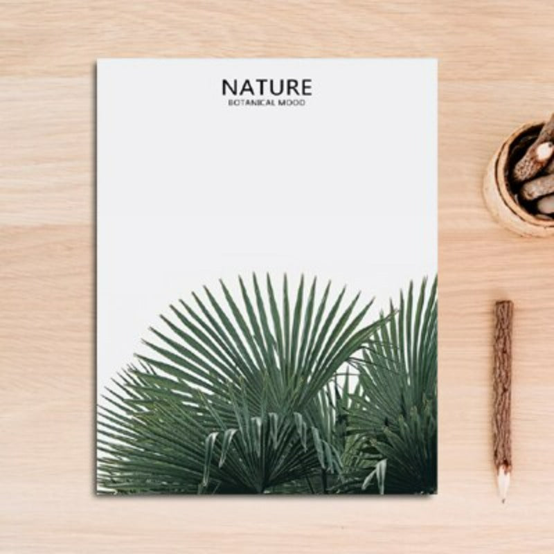 Nordisk natur, tropisk grønn blad - lerretbilde