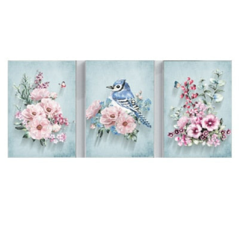 Nordisk rosa pion - Lerretbilde