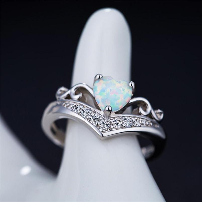 Oval Cut Heart Fire Opal Ring | Skanto