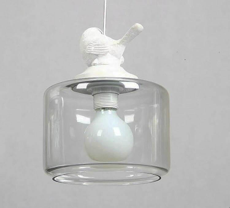 Skanto | Luksus Moderne Glasskjermer Kreativ Fugle Kandelaber Lampe