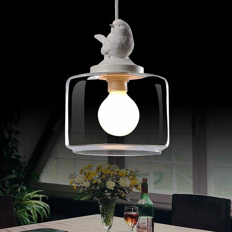Skanto | Luksus Moderne Glasskjermer Kreativ Fugle Kandelaber Lampe