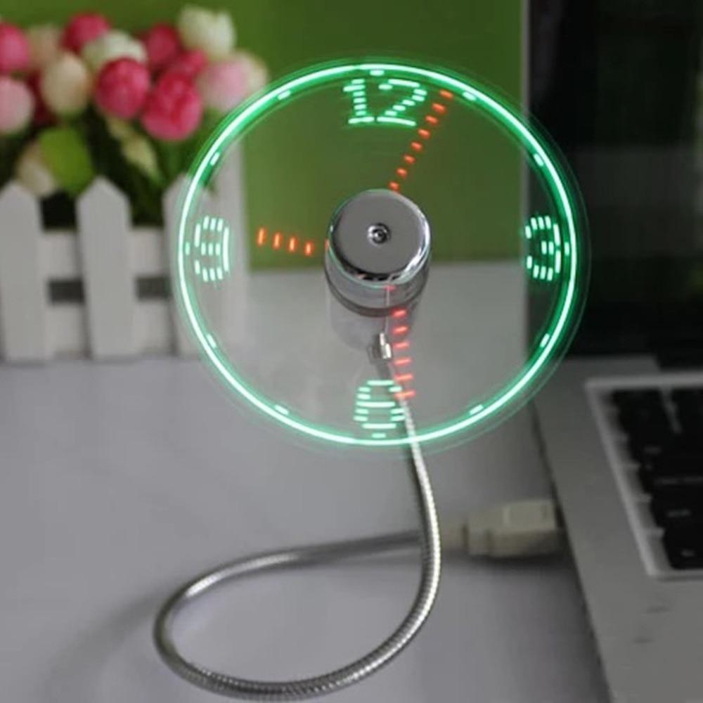 USB Mini Vifte med LED Tid | Skanto