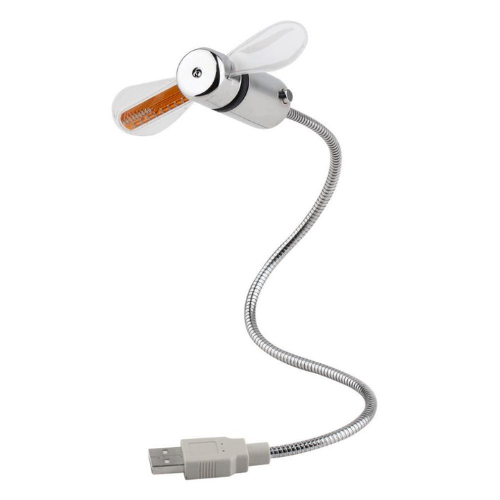USB Mini Vifte med LED Tid | Skanto