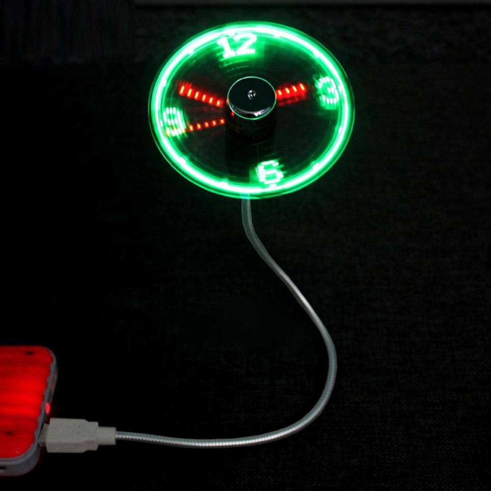 USB Mini Vifte med LED Tid | Skanto