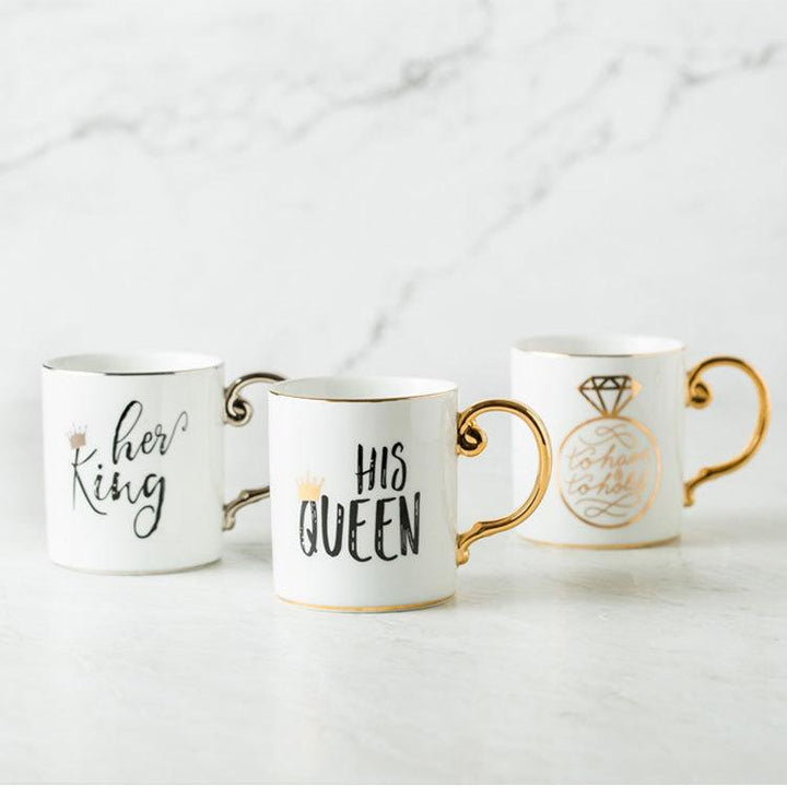 Luksus Kong & Dronning Kaffe Kopper | Skanto