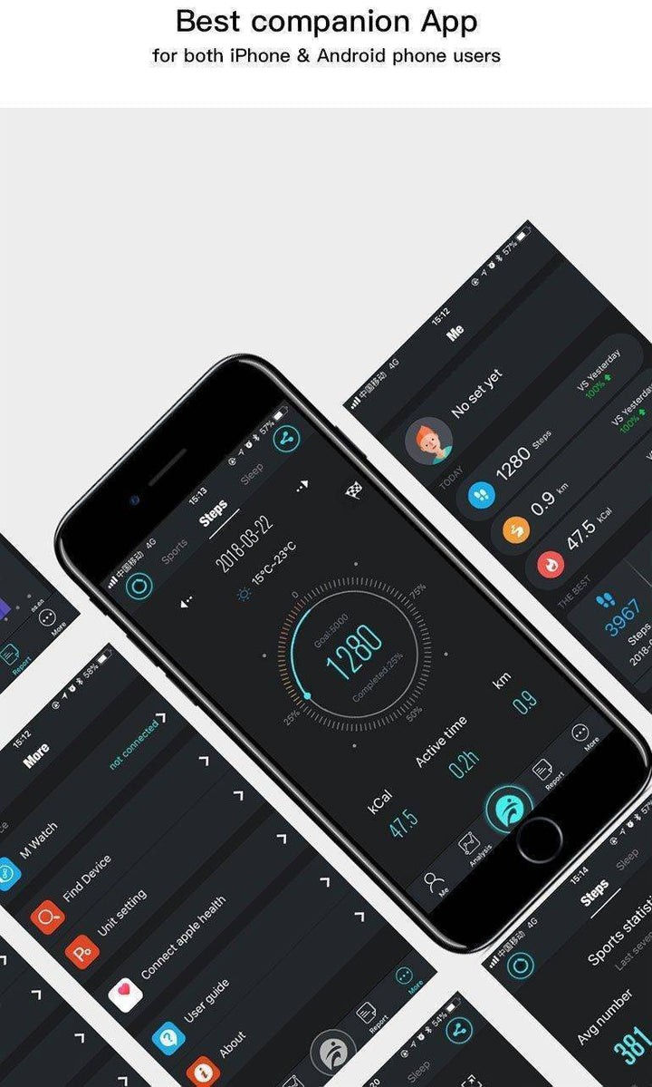 Skanto | Menns Smartklokke for Android - Vanntett