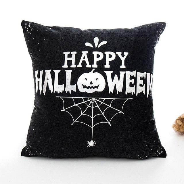 Skanto | Svart og Hvit Halloween Putetrekk