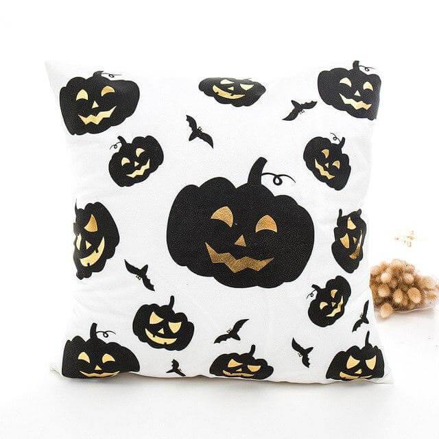 Skanto | Svart og Hvit Halloween Putetrekk