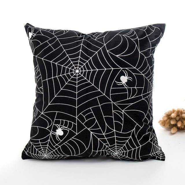 Skanto | Svart og Hvit Halloween Putetrekk