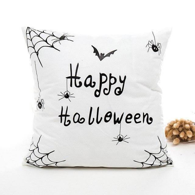 Skanto | Svart og Hvit Halloween Putetrekk