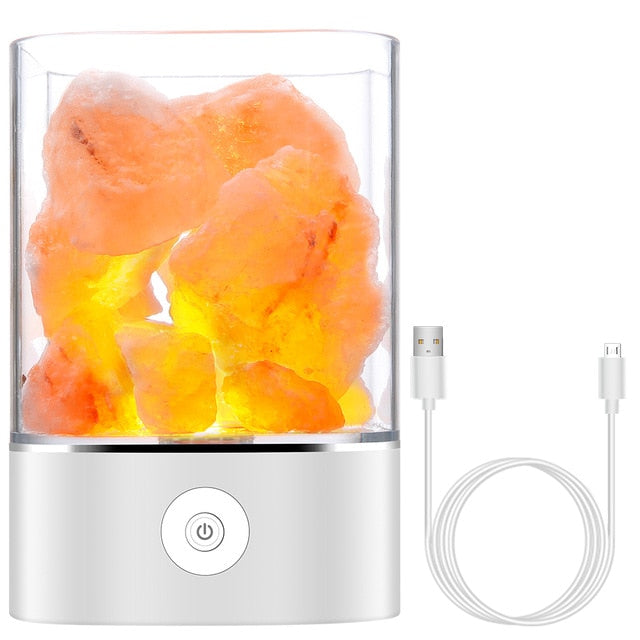 Skanto | Himalaya Salt Skrivebordslampe & Luftrenser Hvit