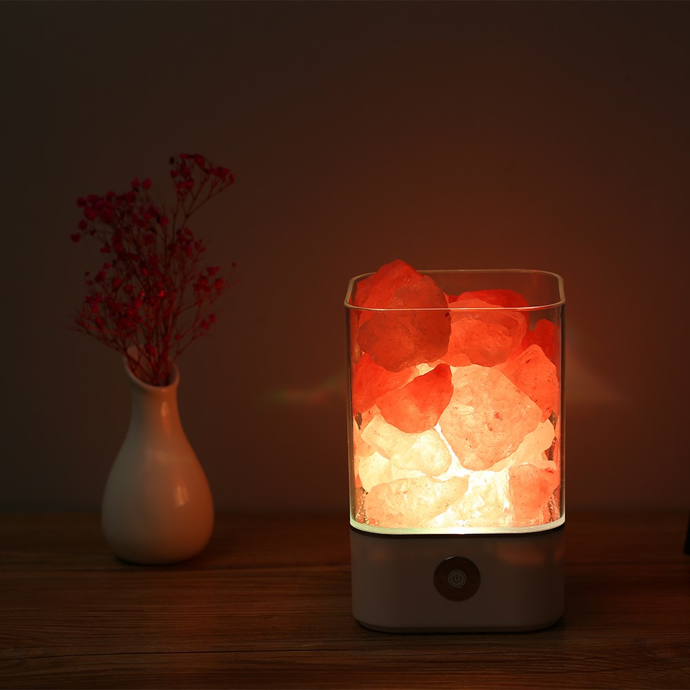 Skanto | Himalaya Salt Skrivebordslampe & Luftrenser Hvit