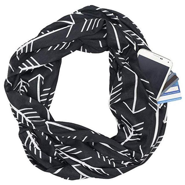 Multi-Way Infinity Skjerf med Lomme | Skanto