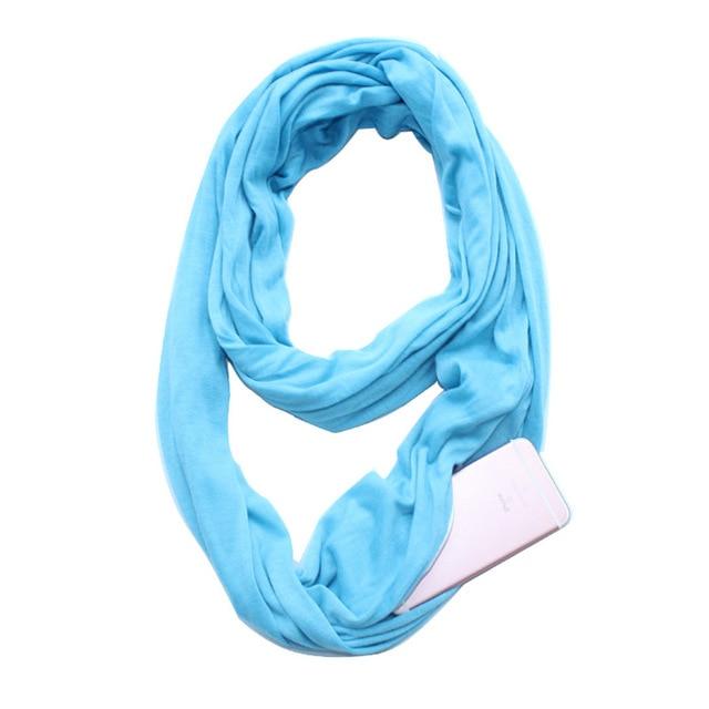 Multi-Way Infinity Skjerf med Lomme | Skanto