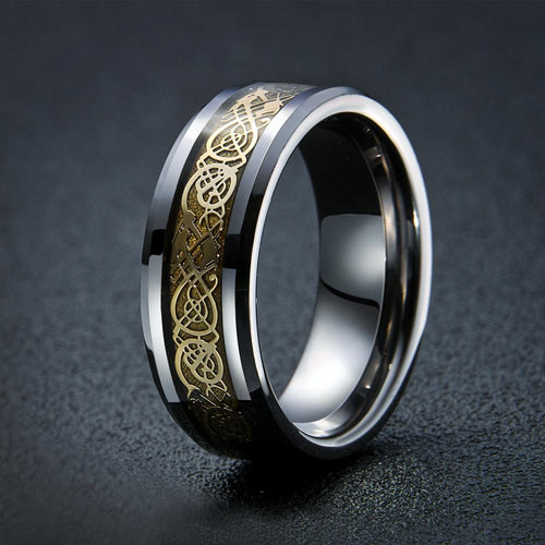 Dragon's Breath - Stål Viking Ring | Skanto