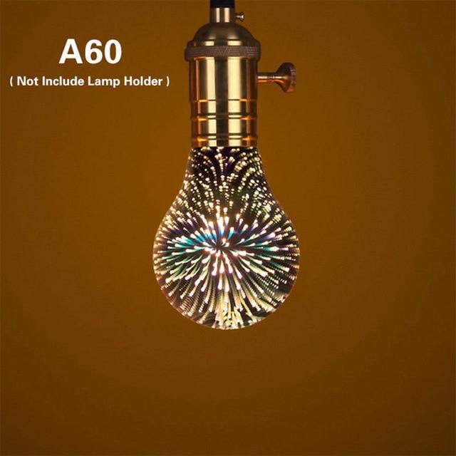 3D Stjerner LED Fyrverkeri Effekt Nattlys | Skanto