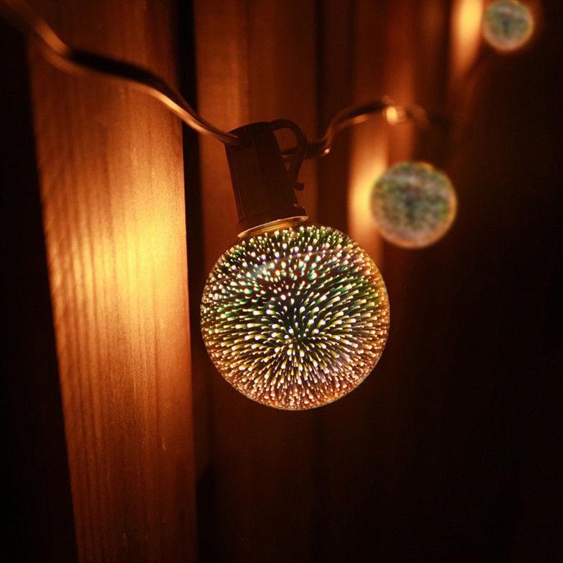 3D Stjerner LED Fyrverkeri Effekt Nattlys | Skanto
