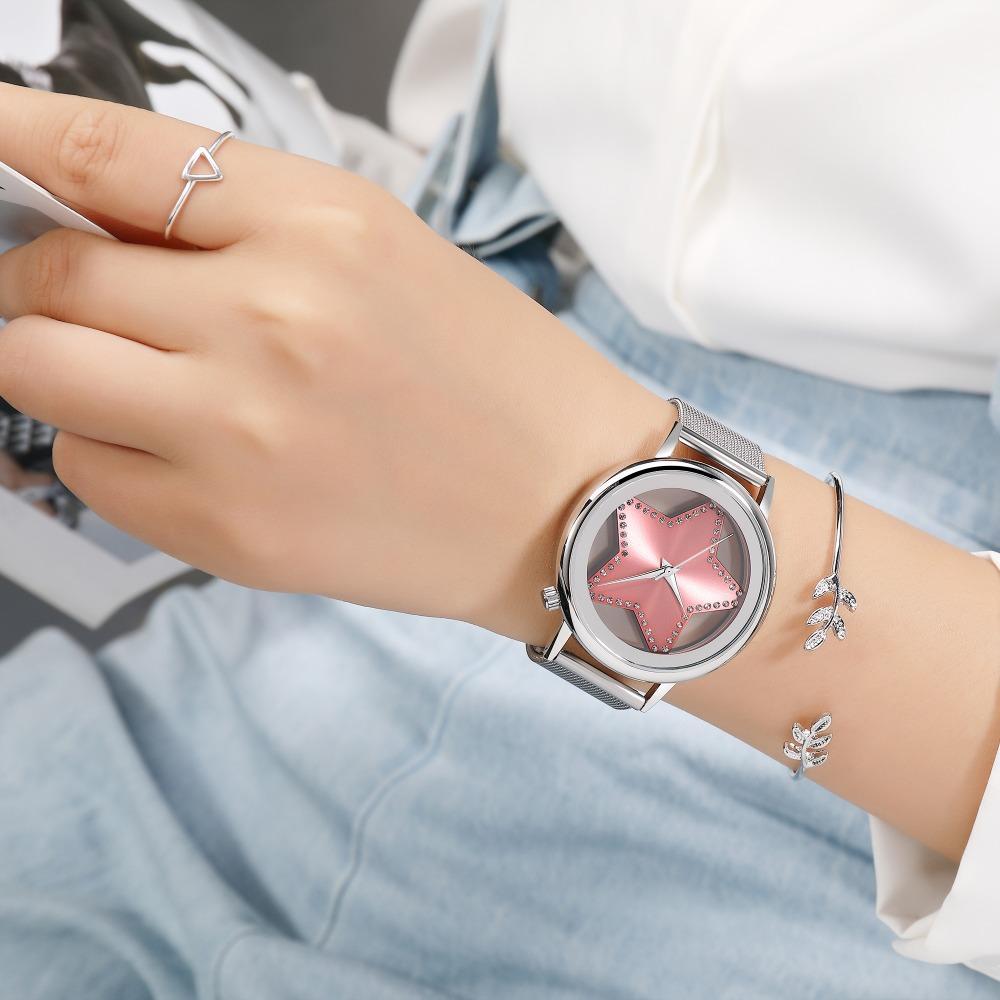 Skanto | Shining Star Glory Hollow Luksus Designer Dame Klokke