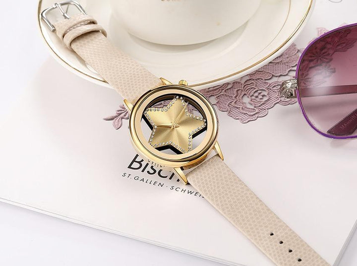 Skanto | Shining Star Glory Hollow Luksus Designer Dame Klokke
