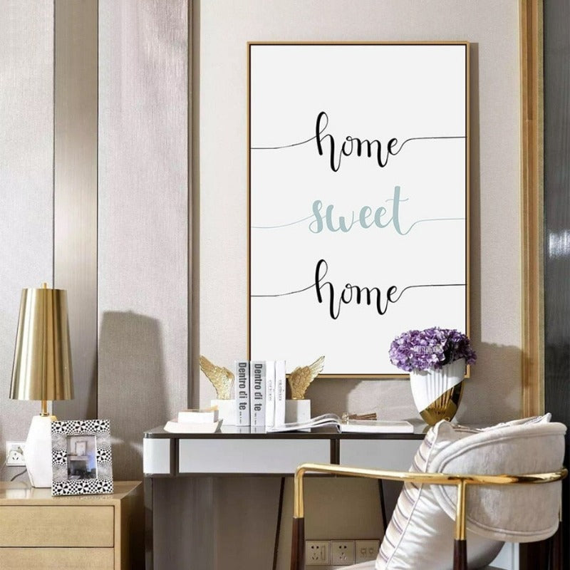 Nordisk "Home Sweet Home"-Løvetannplakat – Lærredsbilde