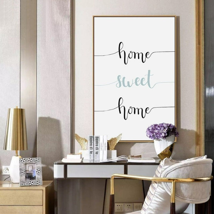 Nordisk "Home Sweet Home"-Løvetannplakat – Lærredsbilde
