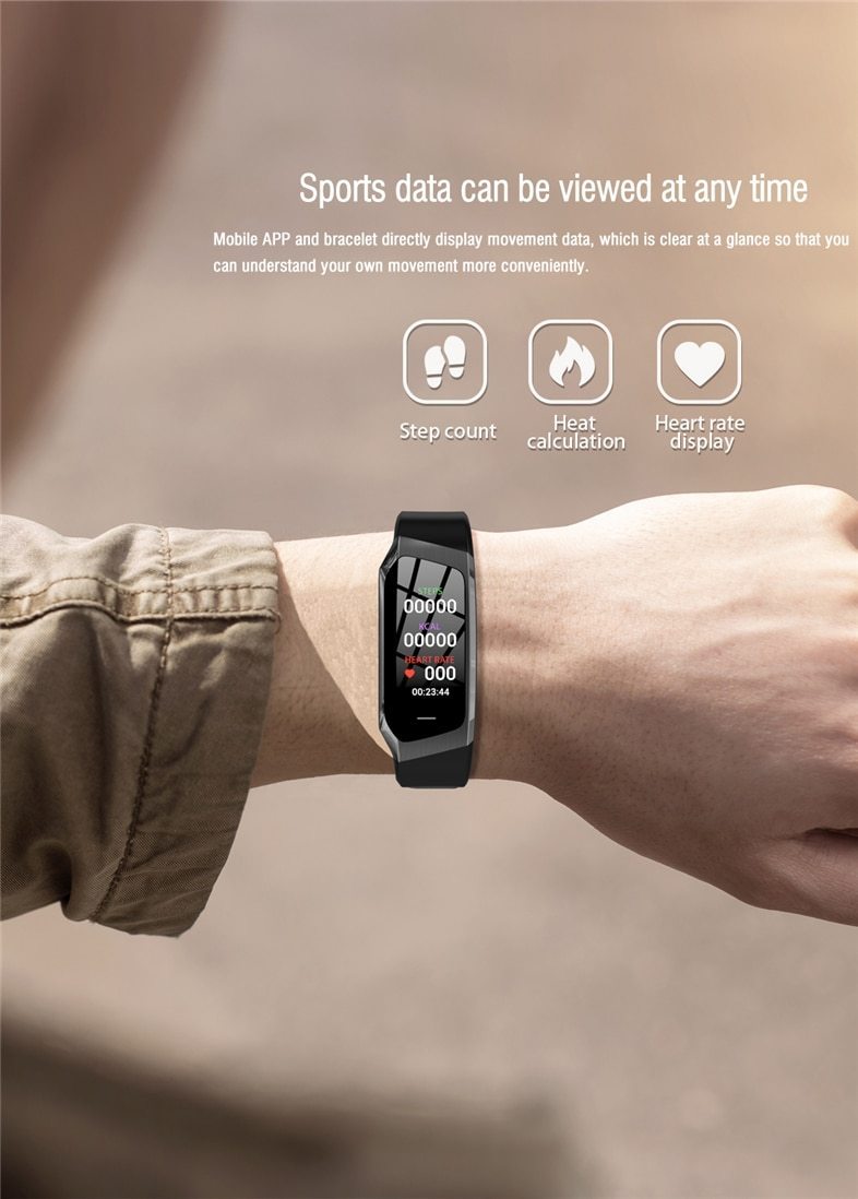 Skanto | Fitband Smartwatch vanntett blodtrykk oksygen hjertefrekvensmonitor sportarmbånd