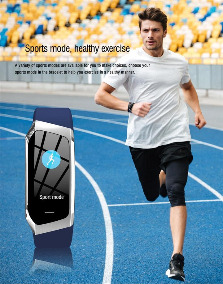 Skanto | Fitband Smartwatch vanntett blodtrykk oksygen hjertefrekvensmonitor sportarmbånd