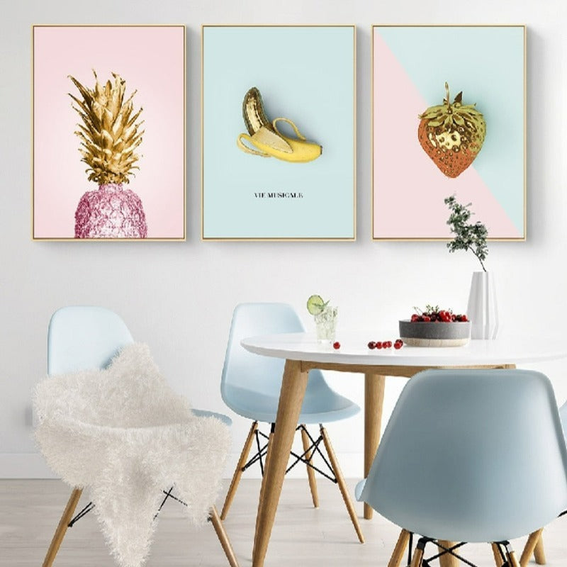 Nordisk banan-ananas - lerretsbilde