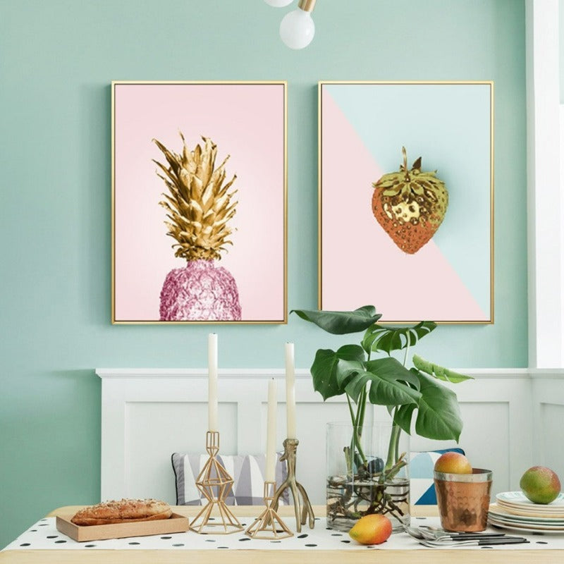 Nordisk banan-ananas - lerretsbilde