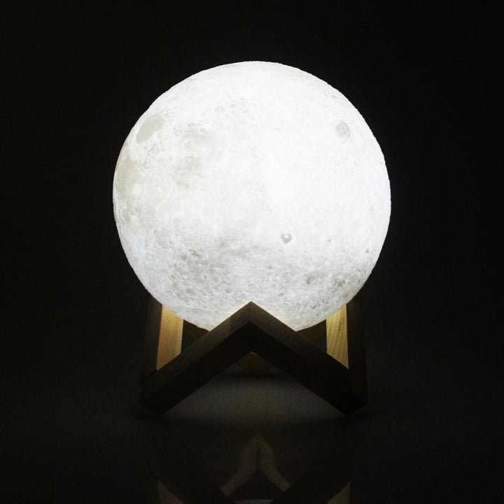 Skanto | Oppladbar Trådløs Dobbeltfarget Lunar Full Moon Natt LED Lampe