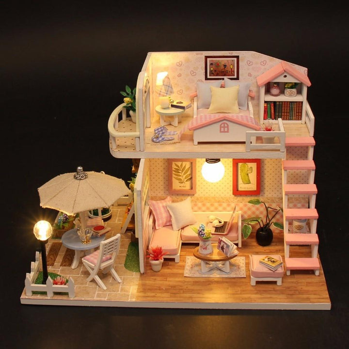 Skanto | DIY Miniyature Pink Loft Villa