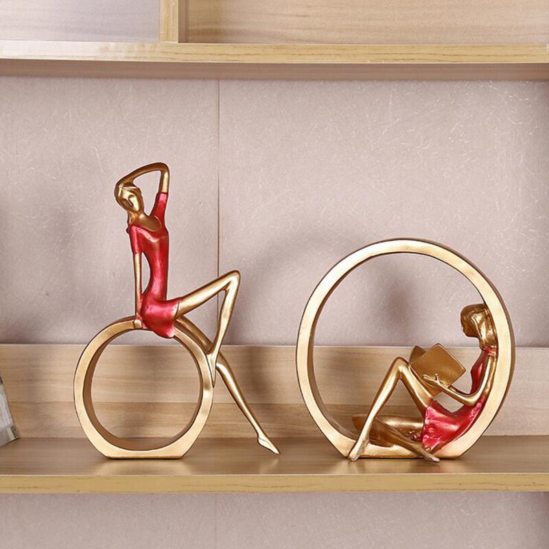 Kreative europeiske miniatyr moderne jentefigurer | Skanto